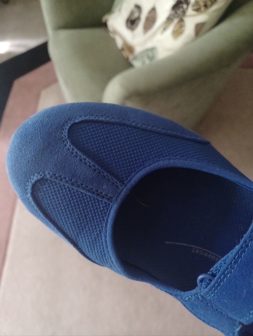 Ryka Bright Blue Mary Jane Sneakers with Gum Sole - Picture 6 of 8